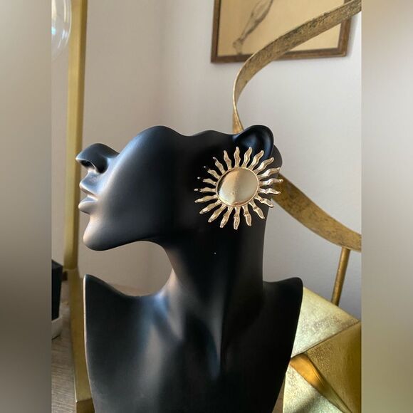 Bohemian sun earrings M149 - Picture 3 of 4